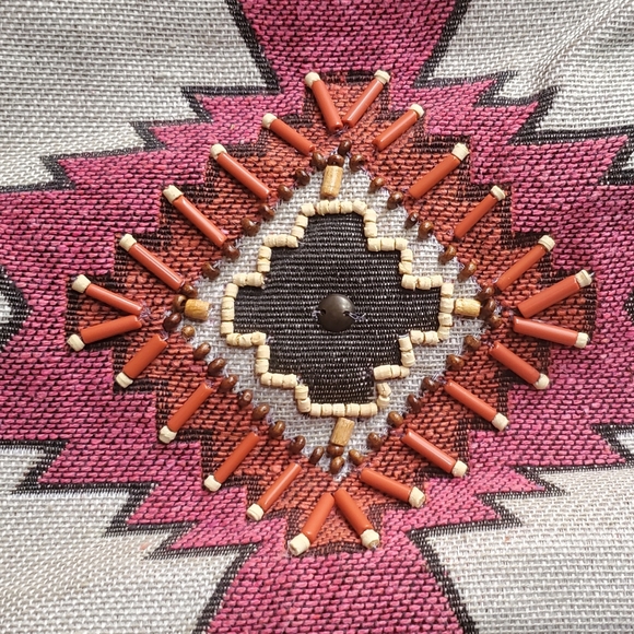 Catori Southwestern Beaded Cross Body Bag - Picture 3 of 4